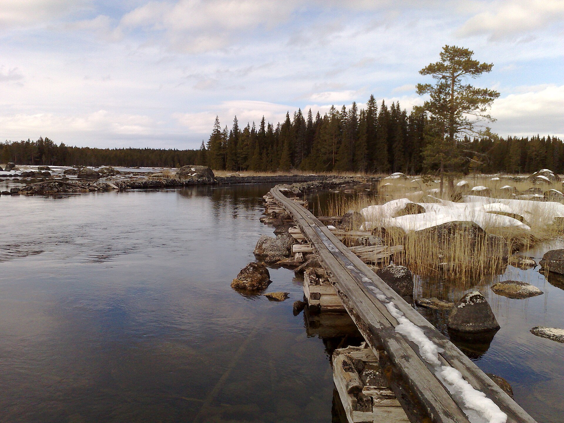 Gimån vid Bräcke — ån, inte Albackens älgpass