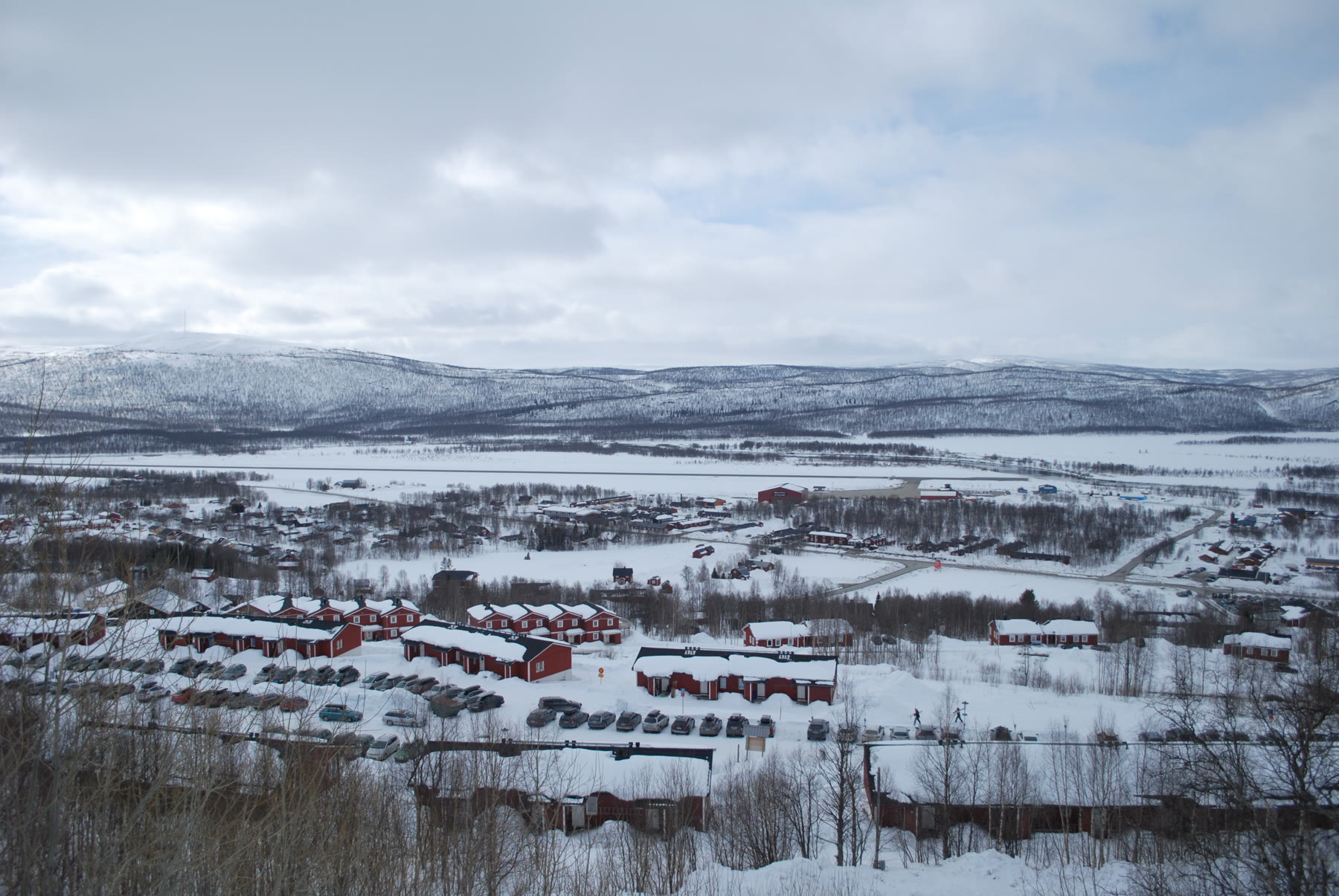 Fjäll vid Hemavan — landskapet, inte Slussfors-passet